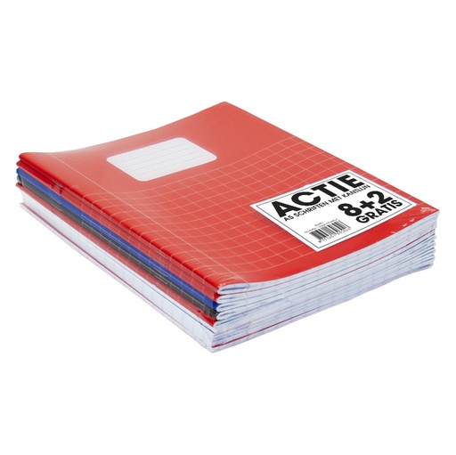 [011324] Schrift SOHO Basic A5 ruit 10x10mm 80 pagina's 60gr assorti 8+2 gratis