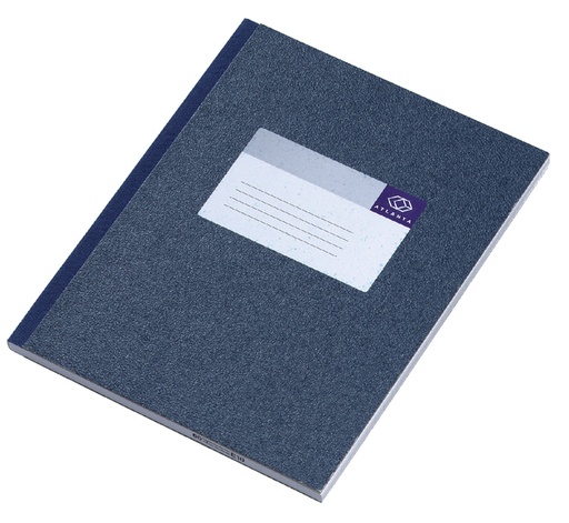 [030203] Carnet de notes Djois Atlanta collé 210x165mm 128 pages ligné bleu