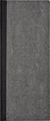 [021210] Livre d’inventaire 135x330mm ligné 192 pages 70g gris nuagé