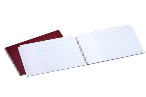 [001450] Registre Atlanta 294x452mm 2x14 colonnes 108 pages spirale