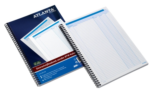 [051315] Livre de caisse Djois Atlanta A4 50x2 feuilles carbone 2 colonnes blanc