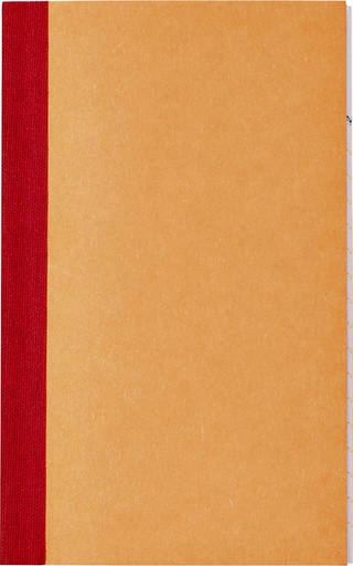 [050006] Kasboek 135x83mm 72blz 1 kolom oranje