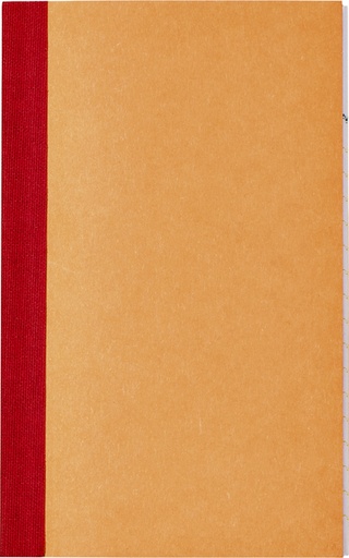 [050006] Livre de caisse 135x85mm 1 colonne 72 pages orange