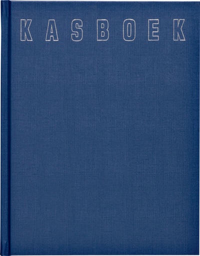 [050110] Kasboek 165x210mm 192blz 1 kolom blauw