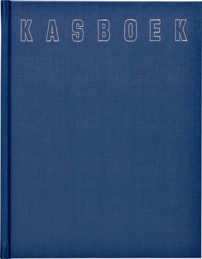 [050206] Kasboek 165x210mm 96blz 2 kolommen blauw