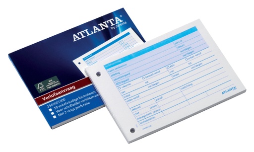 [235850] Demande de congés Djois Atlanta A6 105x148mm 50 feuilles