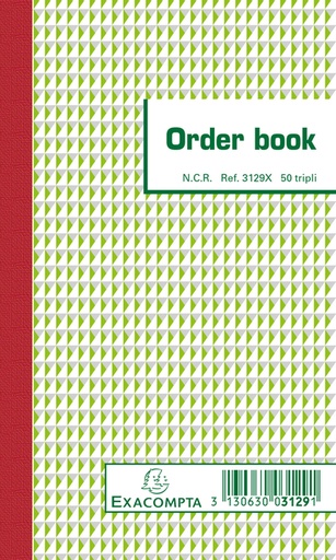 [060676] Orderboek Exacompta 175x105mm 50x3vel