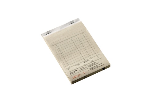 [053520] Kassablok Djois Atlanta met kopie (carbon) 142x100mm 50x2vel wit