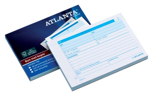 [060105] Carnet de reçus Djois Atlanta A6 50x 2 feuilles carbone