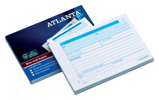 [060105] Carnet de reçus Djois Atlanta A6 50x2 feuilles carbone