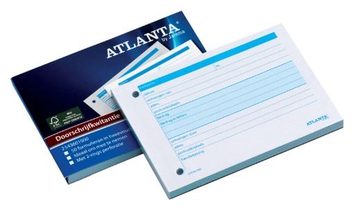 [053305] Carnet de quittances Djois Atlanta A6 50x2 feuilles