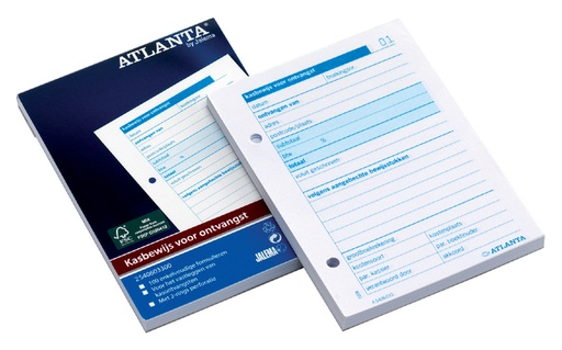 [235330] Bloc de caisse Djois Atlanta Recettes A6 100 feuilles