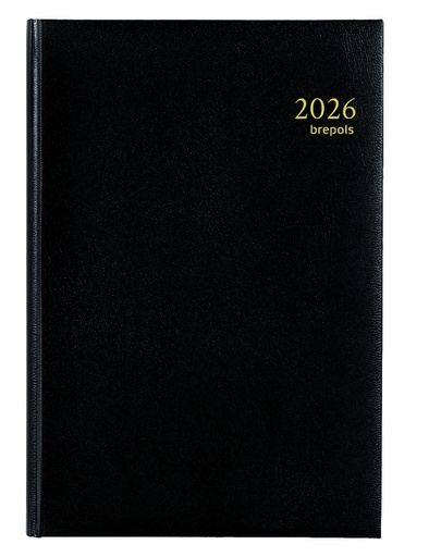 [900008] Agenda 2026 Brepols Minister Lima 1dag/1pagina zwart