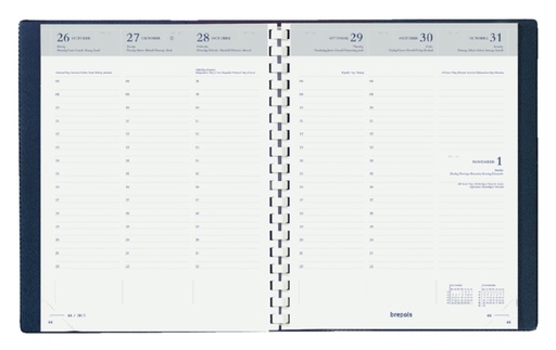 [901109] Recharge agenda 2025 Timing 7 jours/2 pages Spirale blanc