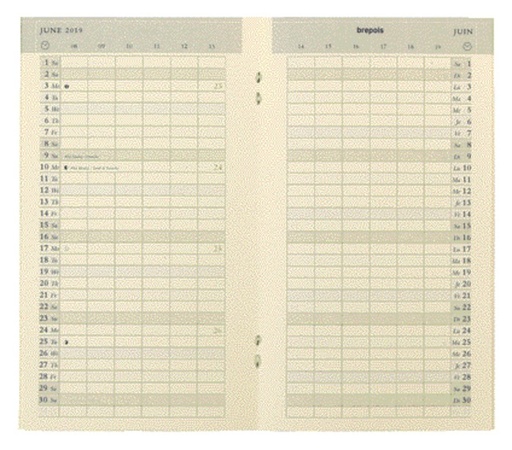 [900232] Agendavulling 2025 Brepols Plan-O-Rama 1maand/2pagina''s