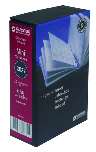 [900084] Agendavulling 2027 Succes Mini 1dag/1pagina
