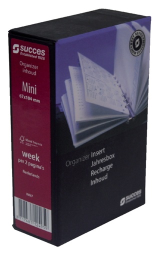 [900082] Recharge agenda 2026 Succes Mini 7 jours/2 pages