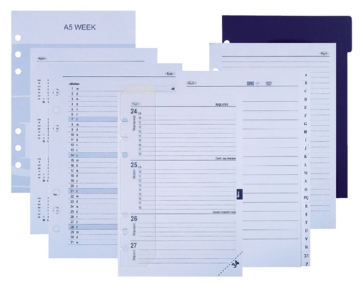 [336082] Recharge agenda 2026 Kalpa A5 boîte année 7jours/2pages