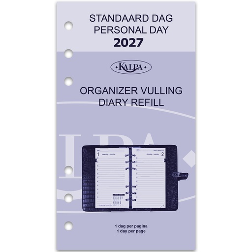 [336030] Recharge agenda 2027 Kalpa Personal 1 jour/1 page