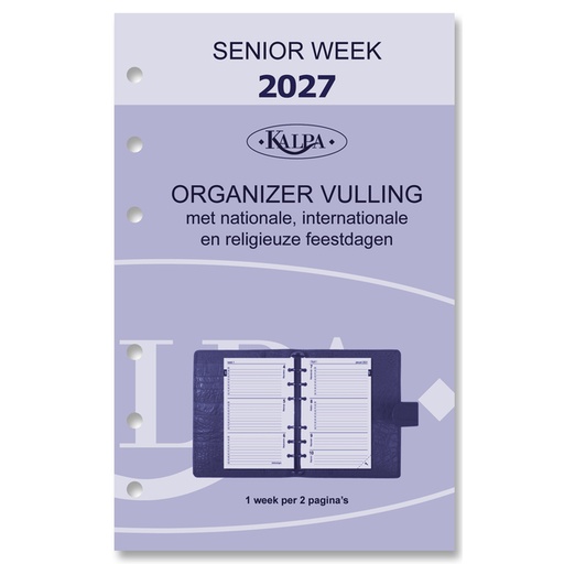 [336063] Agendavulling 2027 Kalpa Senior 7dagen/2pagina's