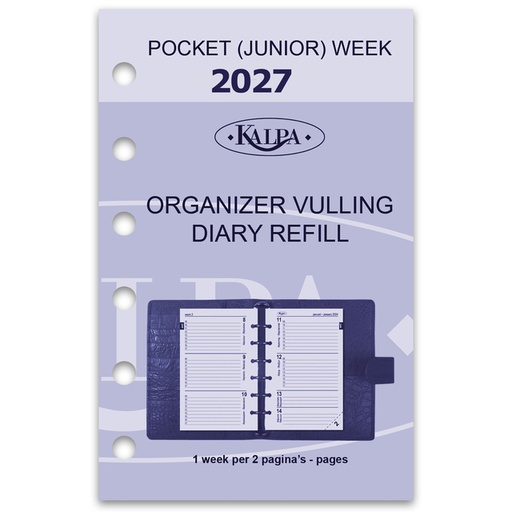 [336079] Agendavulling 2027 Kalpa Pocket 7dagen/2pagina's
