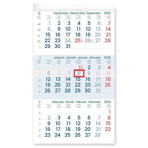 [336070] Calendrier 3 mois 2026 INNI Manager