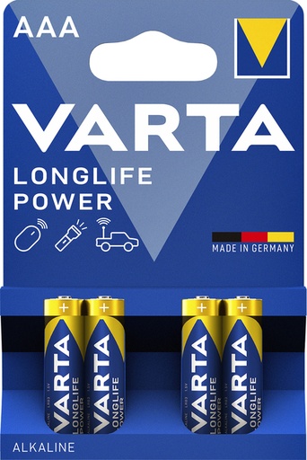 [413757] Batterij VARTA Longlife Power 4x AAA