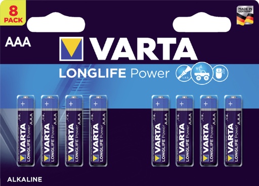 [413870] Batterij Varta Longlife Power 8xAAA