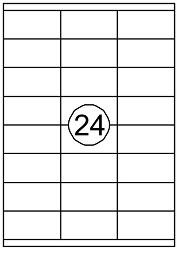 [129958] Etiquette Quantore 70x35mm  2400 pièces