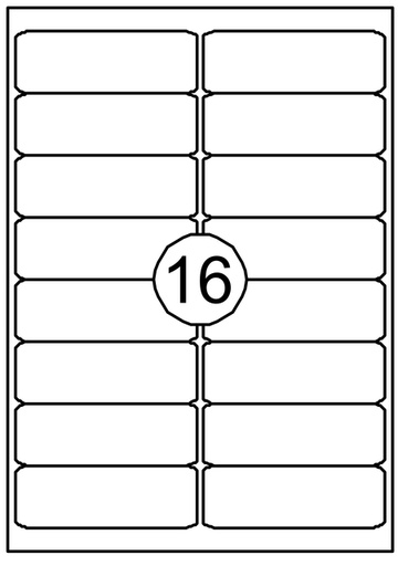 [129954] Etiquette Quantore 99,1x33,9mm blanc 1600 pièces