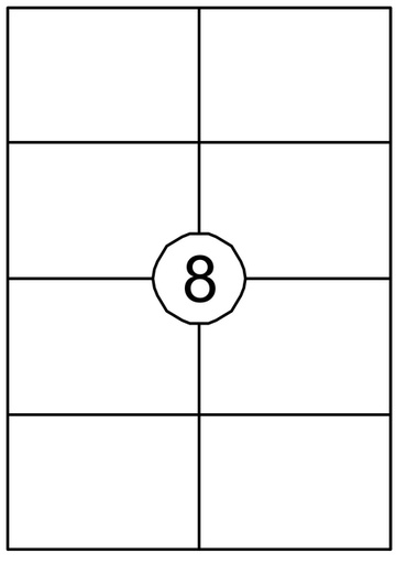 [129940] Etiquette Quantore 105x74mm blanc 800 pièces