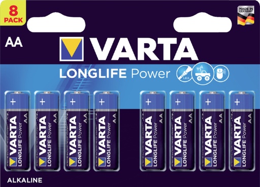 [413869] Batterij Varta Longlife Power 8xAA