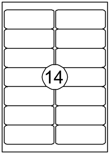 [129987] Etiket Quantore 99.1X38.1mm 210 stuks