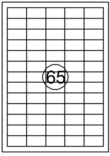 [129982] Etiket Quantore 38X21.2mm 975 stuks