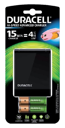 [413797] Chargeur de piles Duracell CEF27 + 2xAA + 2xAAA