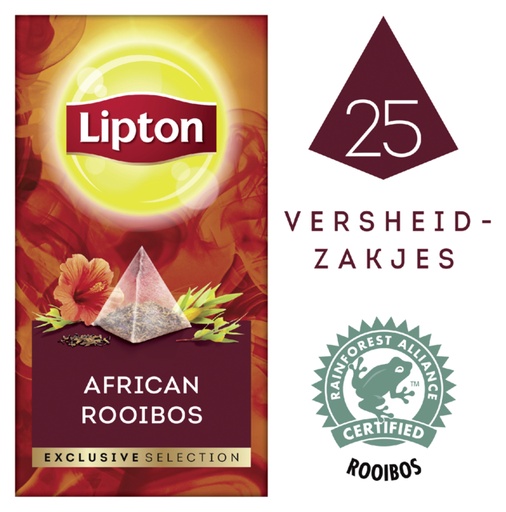 [899994] Thee Lipton Exclusive Afrikaanse rooibos 25x2gr