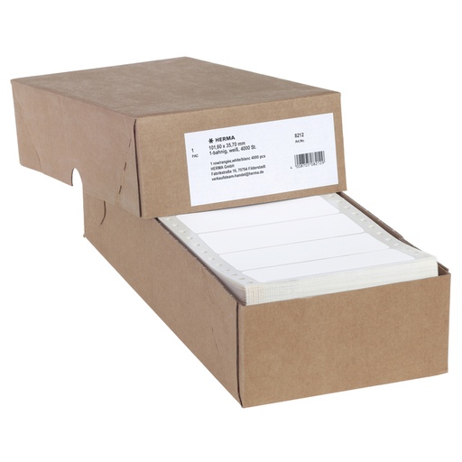 [817315] Etiquette HERMA 8212 101,6x35,7mm 1 rangée blanc 4000 pièces