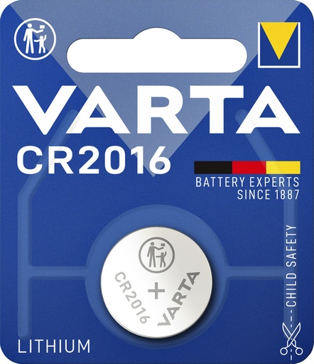 [413775] Pile bouton VARTA 1x CR2016 lithium