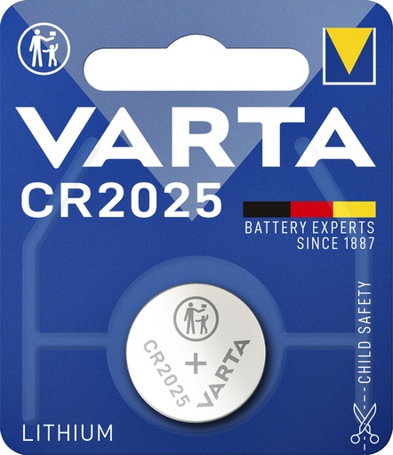[413776] Pile bouton VARTA 1x CR2025 lithium