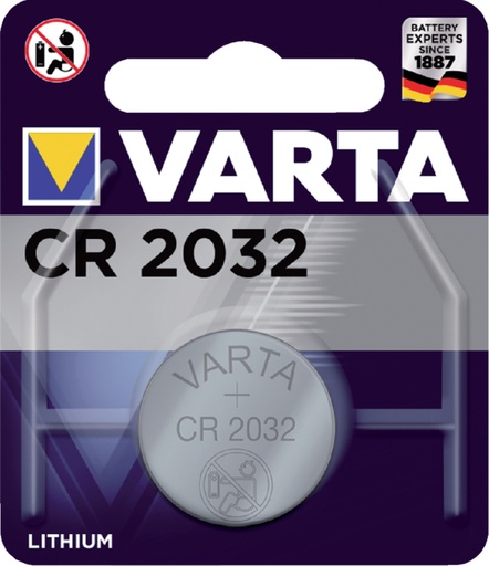 [413777] Batterij Varta knoopcel CR2032 lithium blister à 1stuk