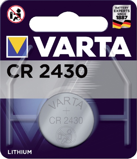 [413769] Batterij Varta knoopcel CR2430 lithium blister à 1stuk