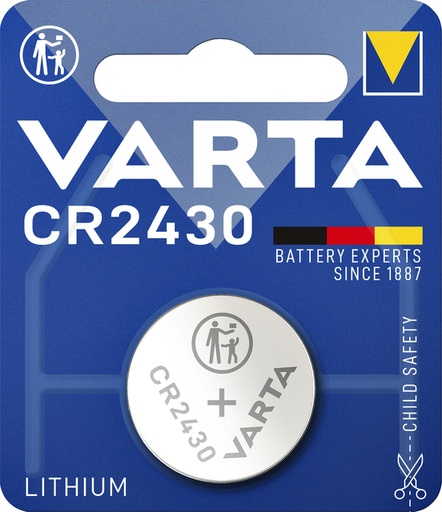[413769] Batterij Varta knoopcel CR2430 lithium blister à 1stuk