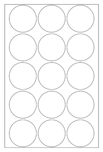 [810910] Etiket HERMA 2277 rond 32mm transparant 240stuks