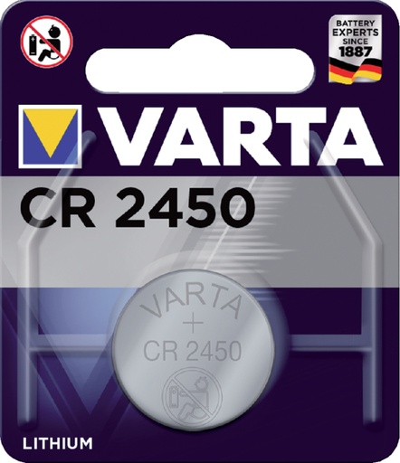 [413770] Batterij Varta knoopcel CR2450 lithium blister à 1stuk