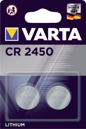 [413866] Batterij Varta knoopcel CR2450 lithium blister à 2stuk