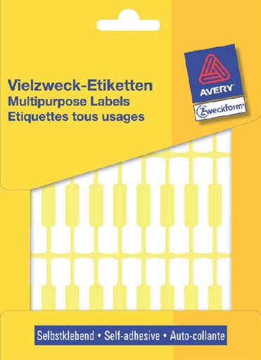[817546] Etiket Avery Zweckform 3335 49x10mm wit 924stuks