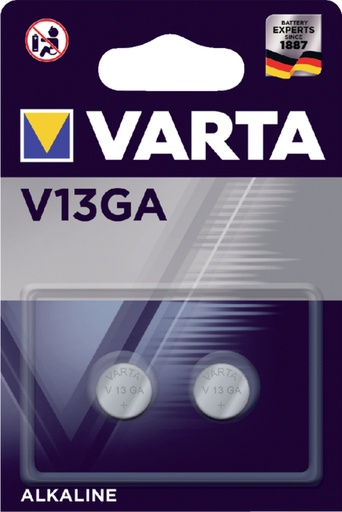 [413872] Batterij Varta knoopcel V13GA alkaline blister à 2stuk