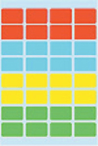 [815149] Etiket HERMA 3631 12x19mm assorti 160stuks