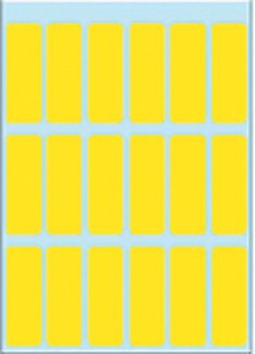 [815165] Etiquette HERMA 3651 12x34mm jaune 90 pièces