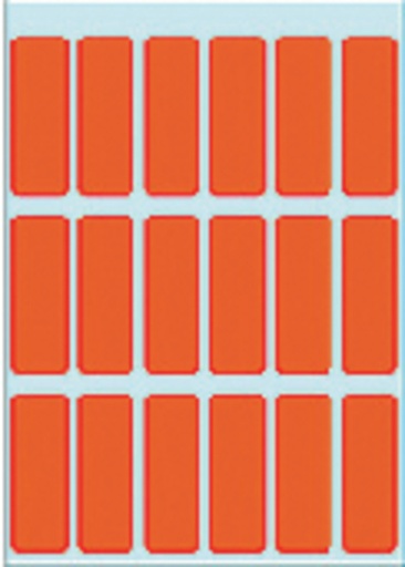 [818029] Etiquette HERMA 3652 12x34mm rouge 90 pièces